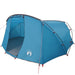 Tunnel Tent 4-Person met dak Blauw en Grijs 318 x 275 x 140 cm