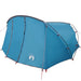 Tunnel Tent 4-Person met dak Blauw en Grijs 318 x 275 x 140 cm