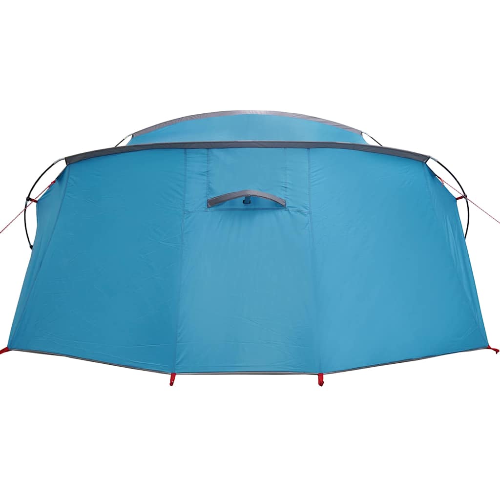 Tunnel Tent 4-Person met dak Blauw en Grijs 318 x 275 x 140 cm