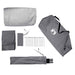 Tunnel Tent 4-Person met dak Grijs en Oranje 318 x 275 x 140 cm