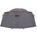 Tunnel Tent 4-Person met dak Grijs en Oranje 318 x 275 x 140 cm