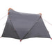 Tunnel Tent 4-Person met dak Grijs en Oranje 318 x 275 x 140 cm