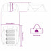Tunnel Tent 4-Person met dak Grijs en Oranje 318 x 275 x 140 cm