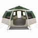 Cabin Tent 12-Person met dak Groen en Grijs 500 x 500 x 294 cm