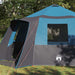 Cabin Tent 12-Person met dak Blauw en Grijs 500 x 500 x 294 cm
