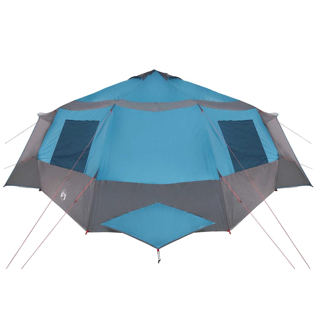 Cabin Tent 12-Person met dak Blauw en Grijs 500 x 500 x 294 cm