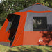 Cabin Tent 12-Person met dak Grijs en Oranje 500 x 500 x 294 cm