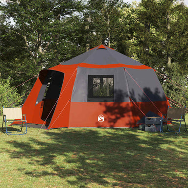 Cabin Tent 12-Person met dak Grijs en Oranje 500 x 500 x 294 cm
