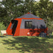 Cabin Tent 12-Person met dak Grijs en Oranje 500 x 500 x 294 cm