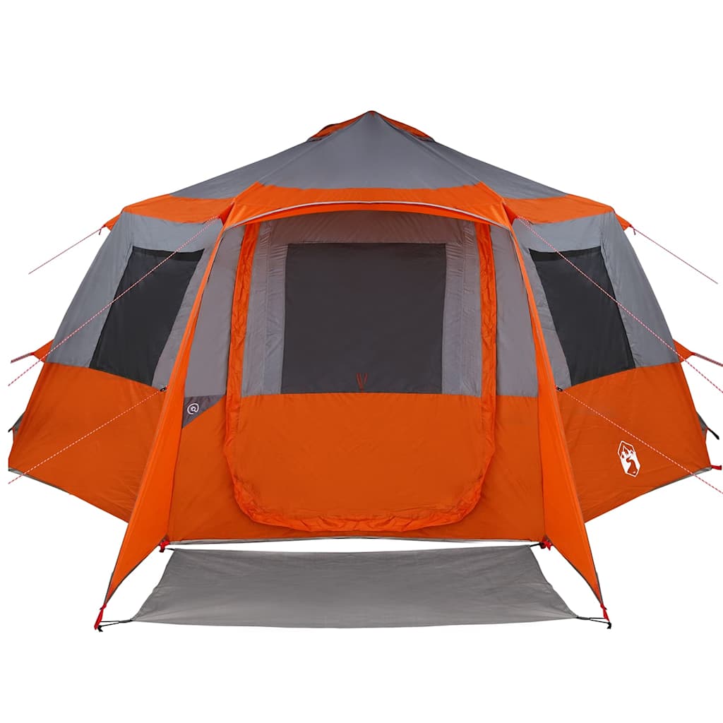 Cabin Tent 12-Person met dak Grijs en Oranje 500 x 500 x 294 cm