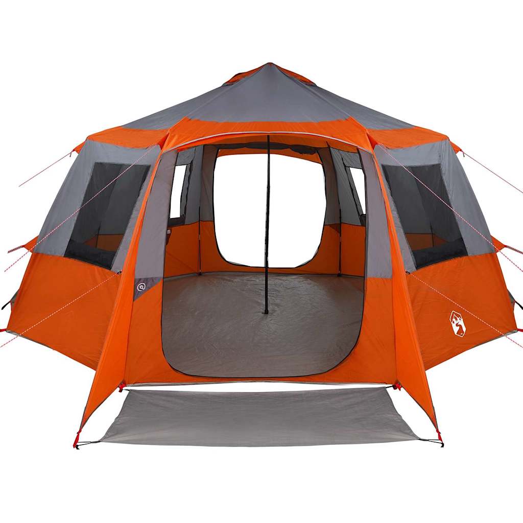 Cabin Tent 12-Person met dak Grijs en Oranje 500 x 500 x 294 cm