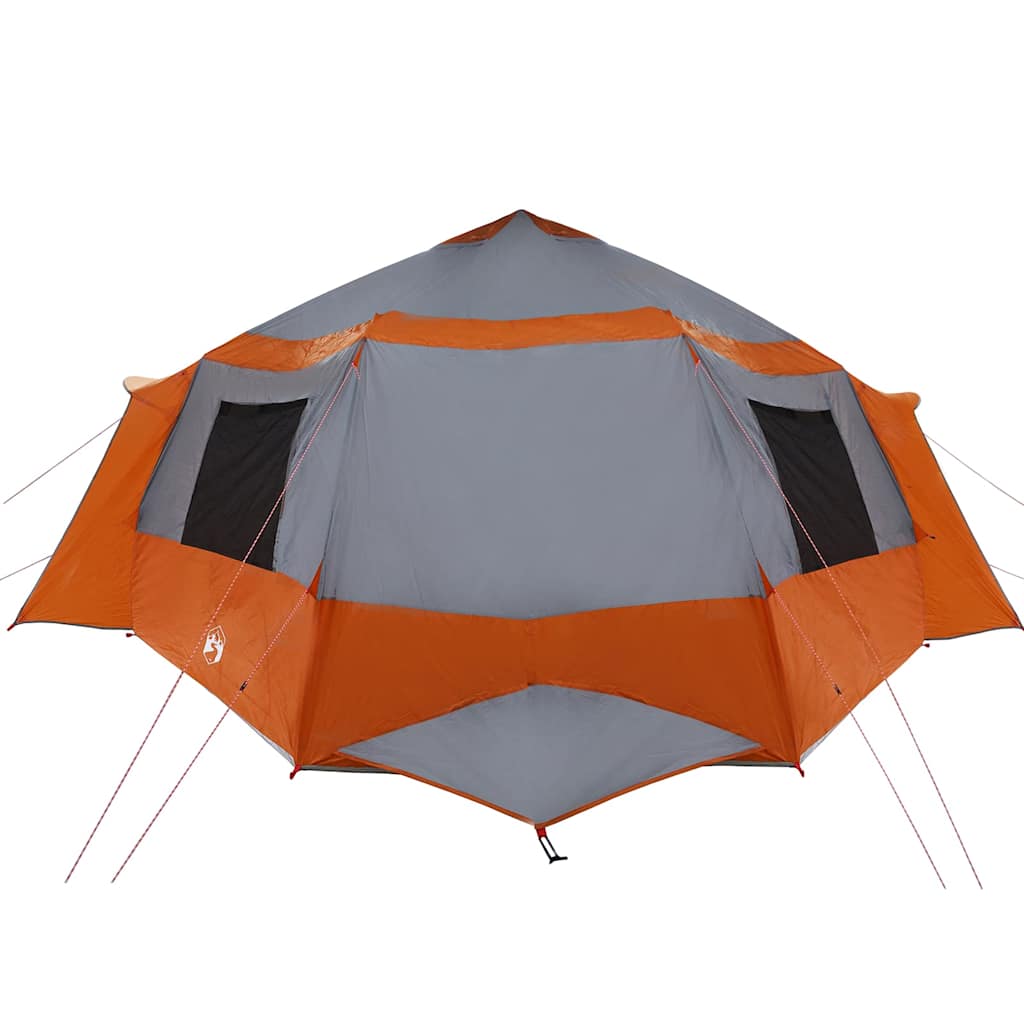 Cabin Tent 12-Person met dak Grijs en Oranje 500 x 500 x 294 cm