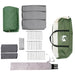 Familietent voor 12 Personen Groen en Wit 760 x 645 x 230 cm