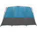 Familietent voor 12 Personen Blauw en Grijs 760 x 645 x 230 cm