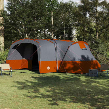 Familietent voor 12 Personen Grijs en Oranje 760 x 645 x 230 cm