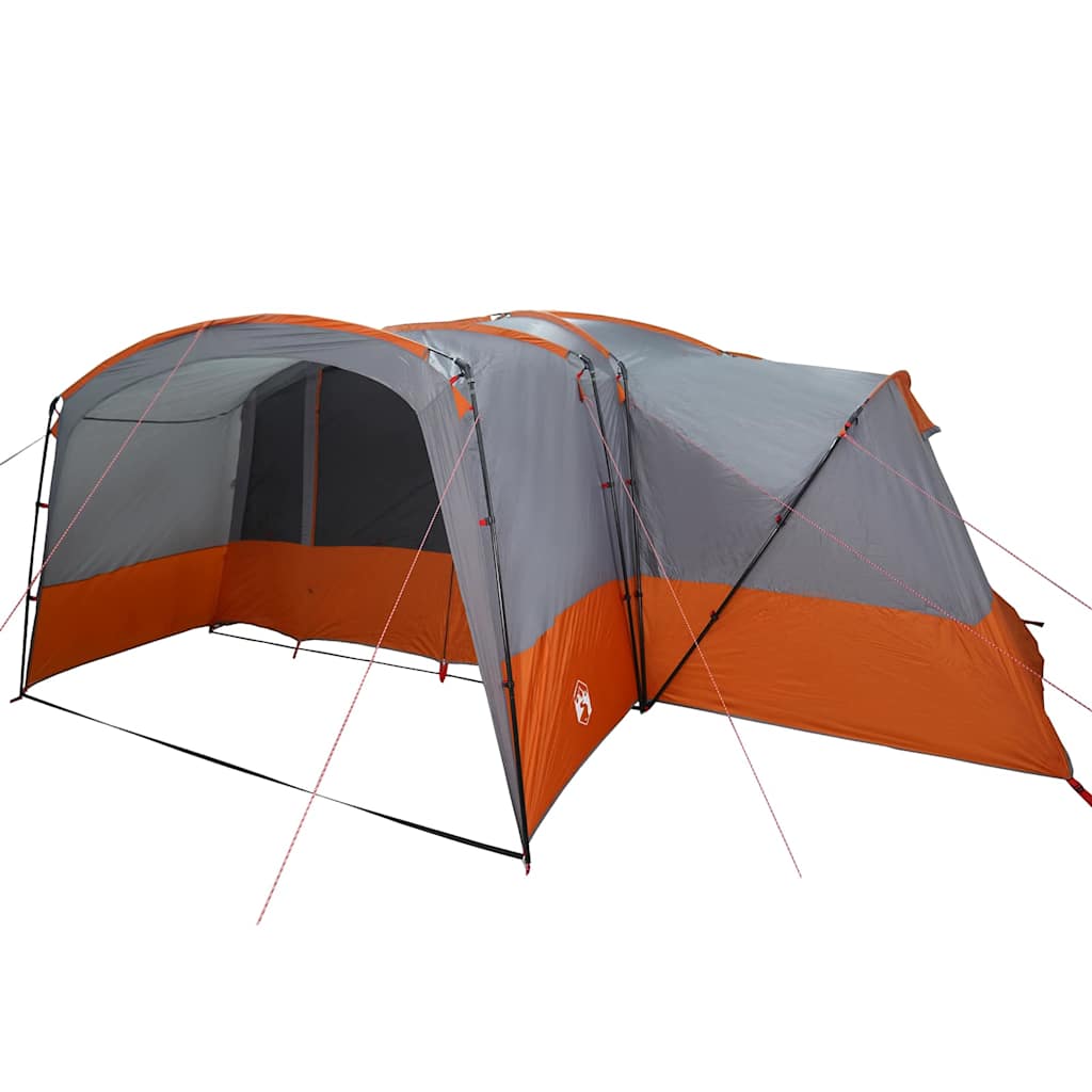 Familietent voor 12 Personen Grijs en Oranje 760 x 645 x 230 cm