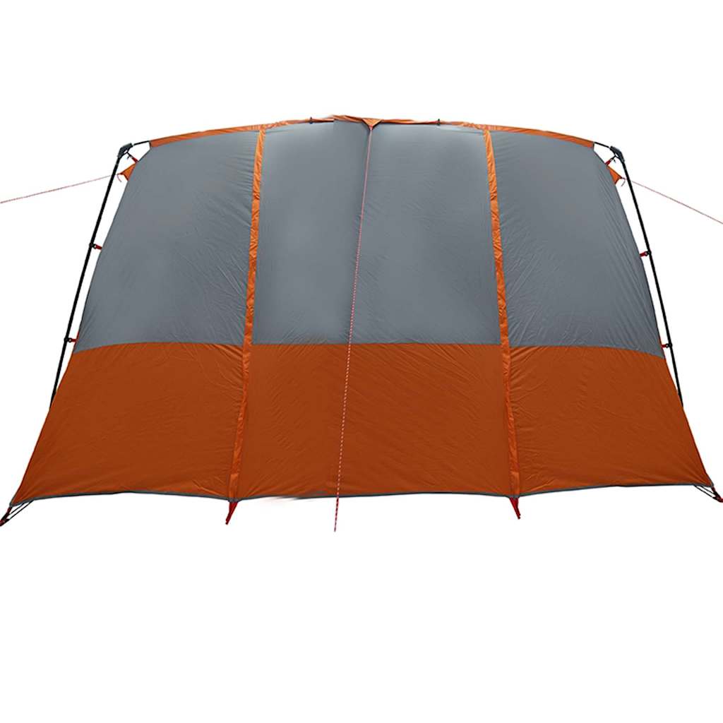 Familietent voor 12 Personen Grijs en Oranje 760 x 645 x 230 cm