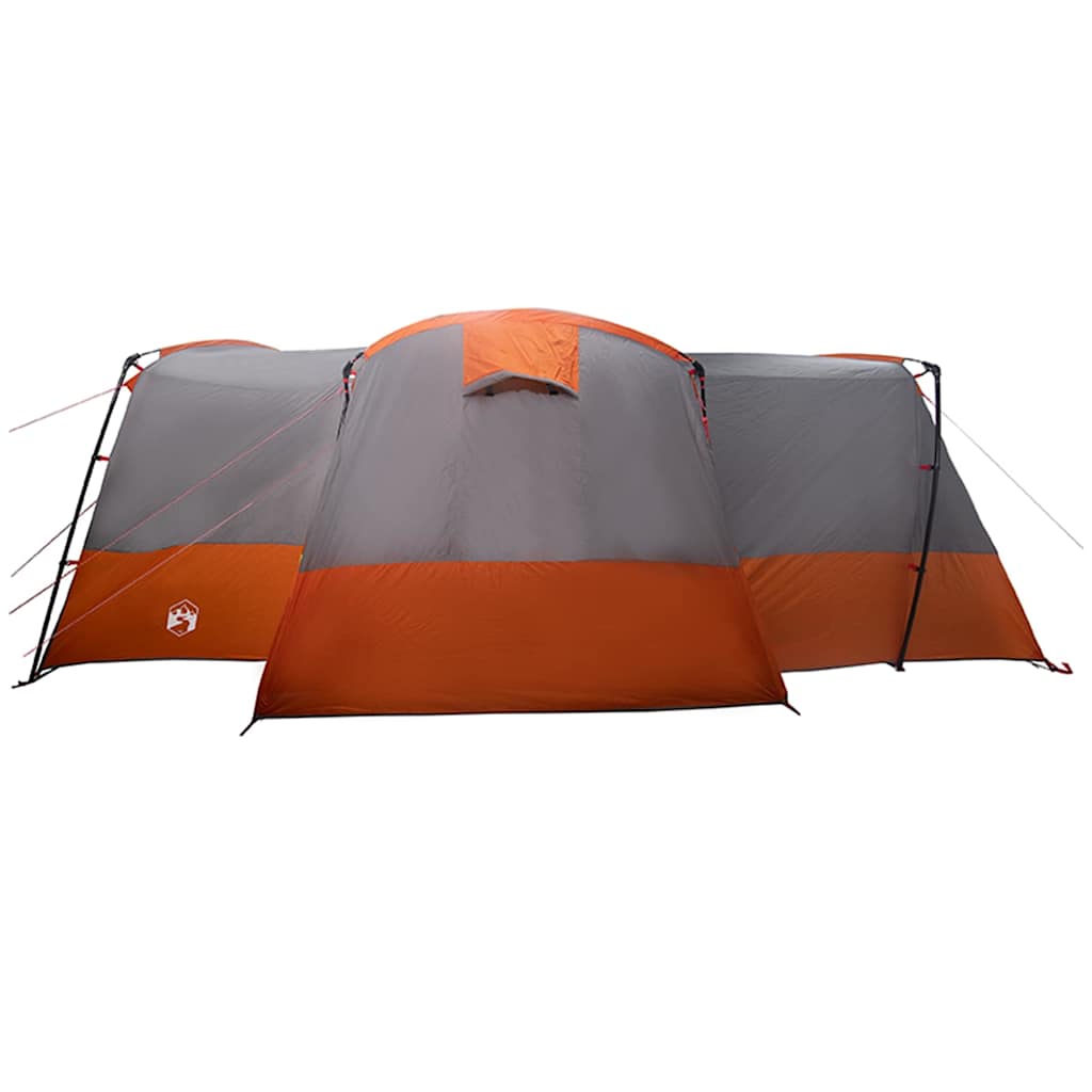 Familietent voor 12 Personen Grijs en Oranje 760 x 645 x 230 cm