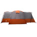Familietent voor 12 Personen Grijs en Oranje 760 x 645 x 230 cm