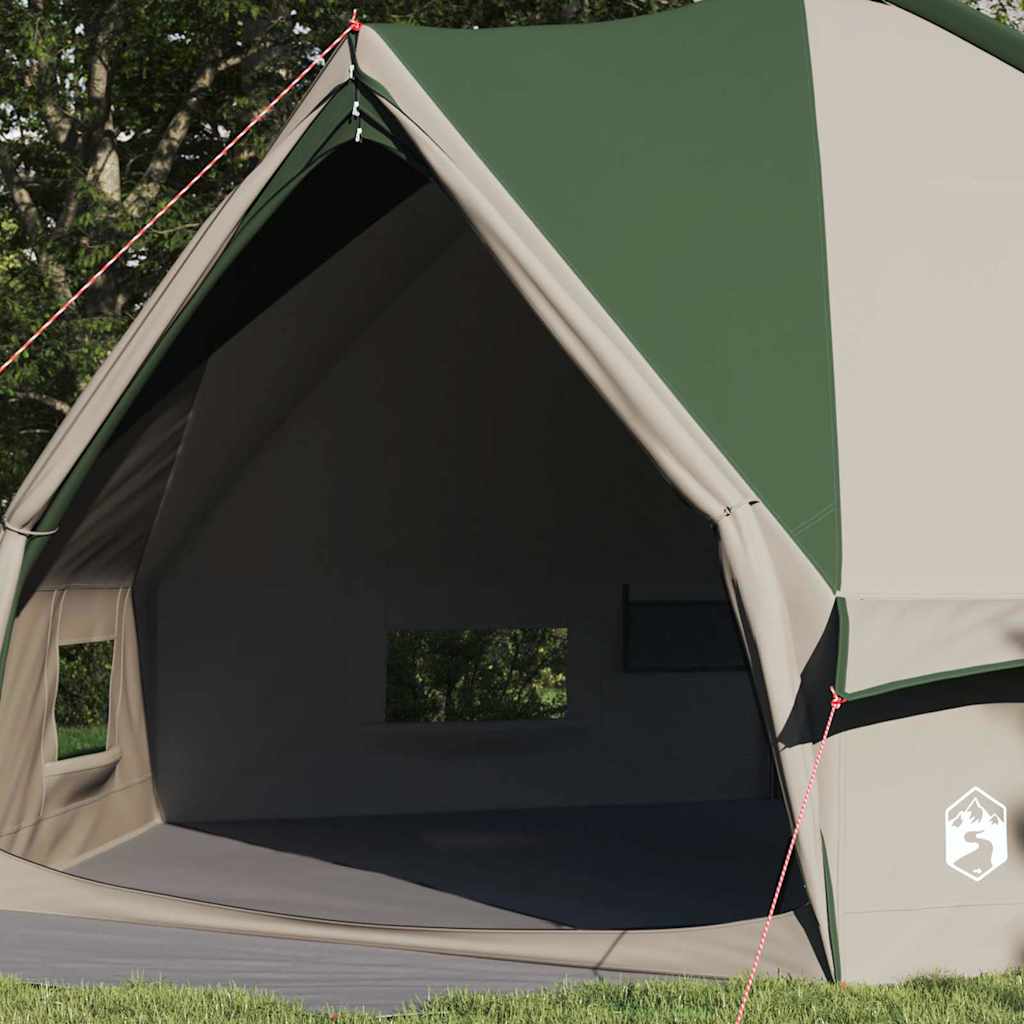 Teepee Tent voor 10 Personen 10-persoons Groen en Wit