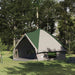 Teepee Tent voor 10 Personen 10-persoons Groen en Wit