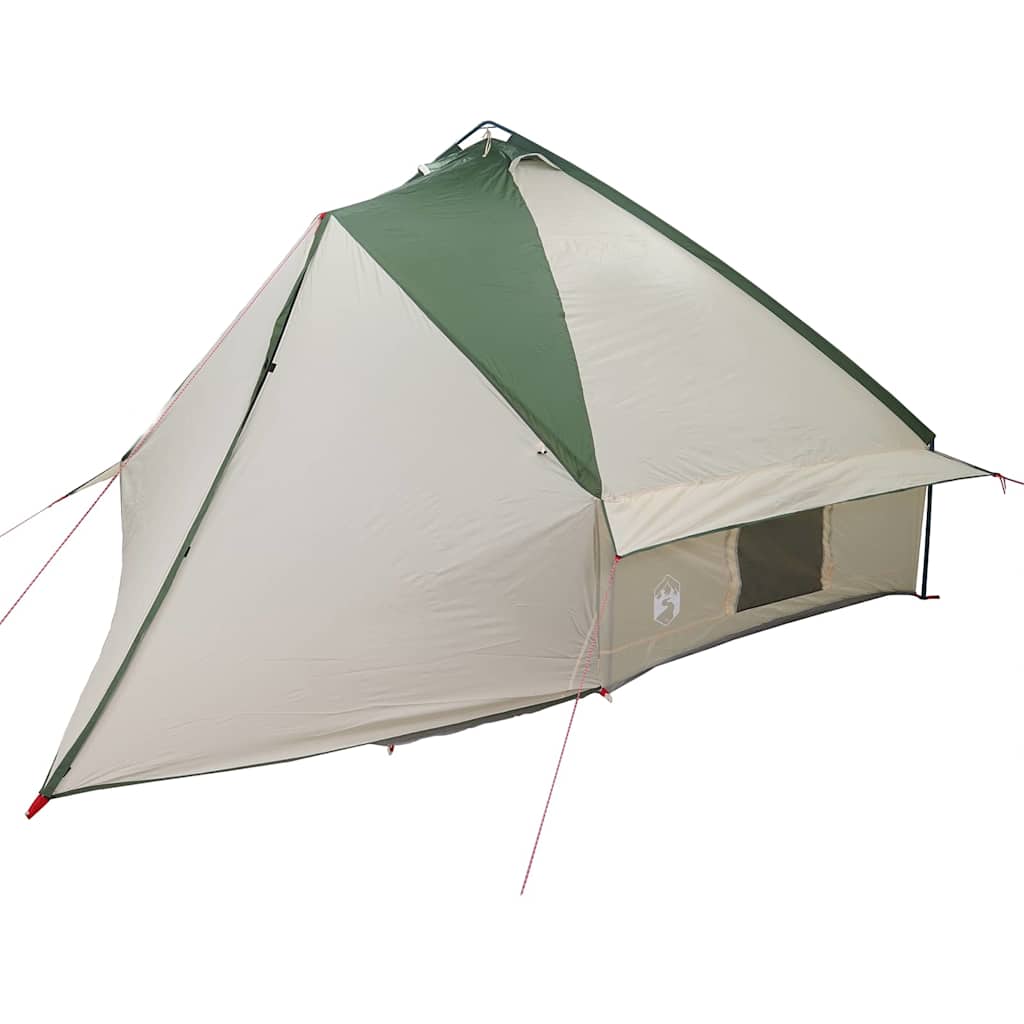 Teepee Tent voor 10 Personen 10-persoons Groen en Wit