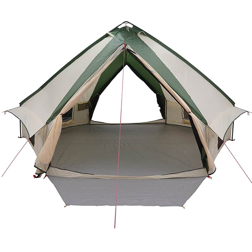 Teepee Tent voor 10 Personen 10-persoons Groen en Wit
