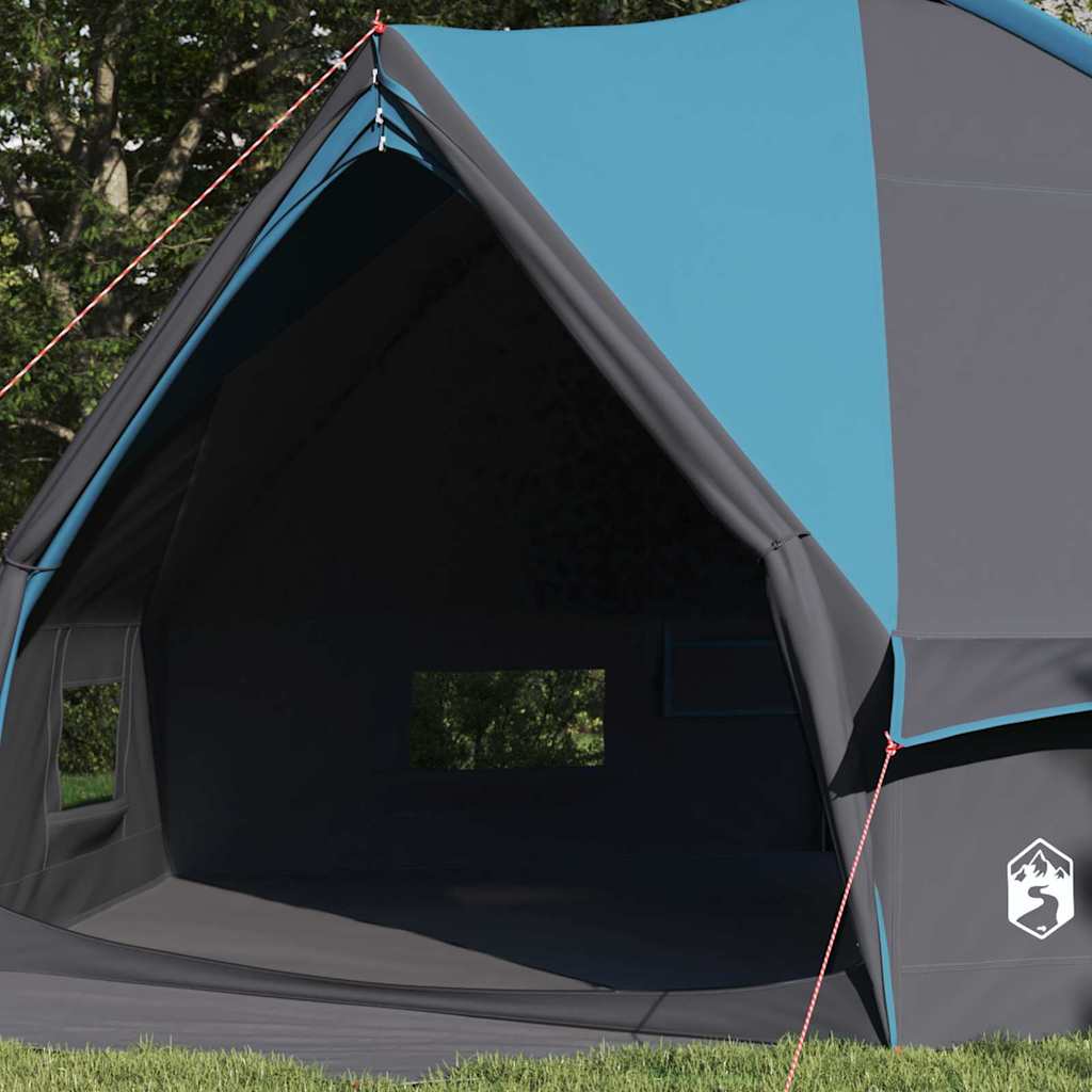Teepee Tent voor 10 Personen 10-persoons Blauw en Grijs