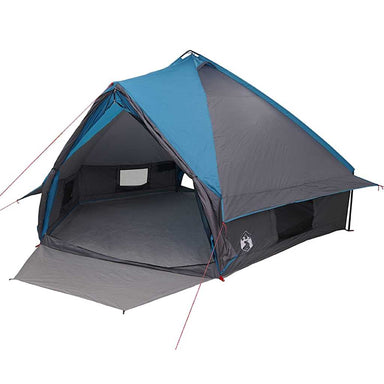 Teepee Tent voor 10 Personen 10-persoons Blauw en Grijs