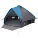 Teepee Tent voor 10 Personen 10-persoons Blauw en Grijs