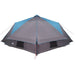 Teepee Tent voor 10 Personen 10-persoons Blauw en Grijs