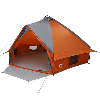 Teepee Tent voor 10 Personen 10-persoons Grijs en Oranje