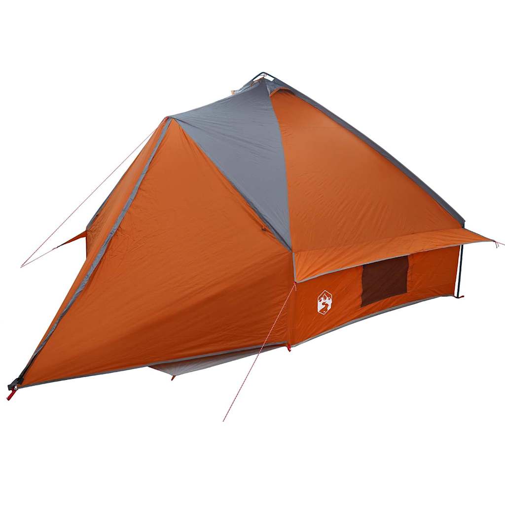 Teepee Tent voor 10 Personen 10-persoons Grijs en Oranje
