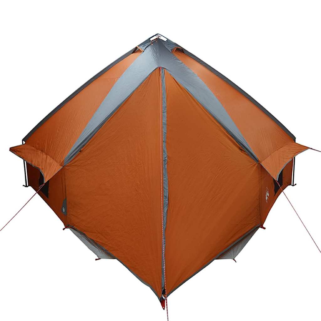 Teepee Tent voor 10 Personen 10-persoons Grijs en Oranje