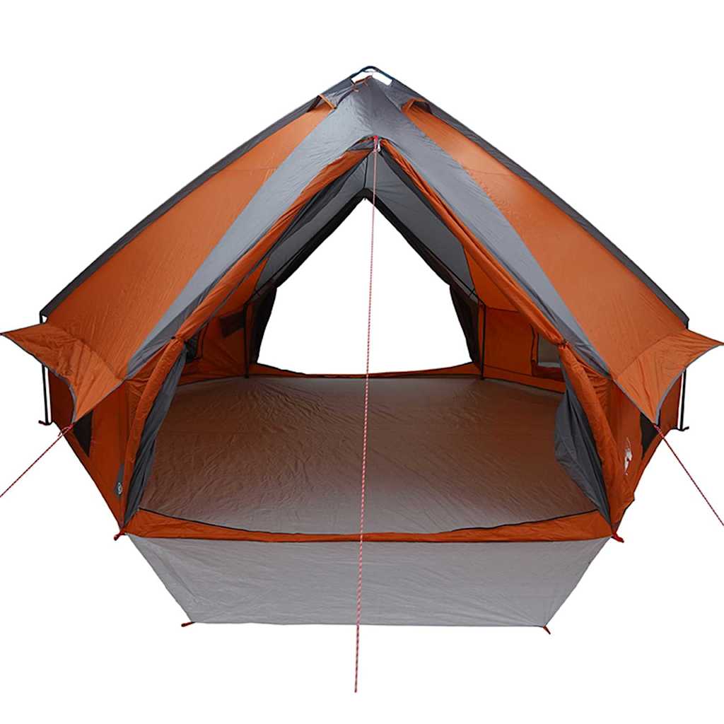 Teepee Tent voor 10 Personen 10-persoons Grijs en Oranje