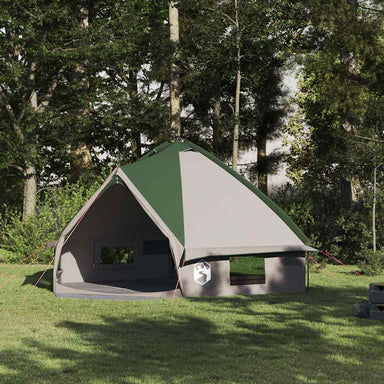 Teepee Tent 8-Persoon 8-persoons Groen en Wit