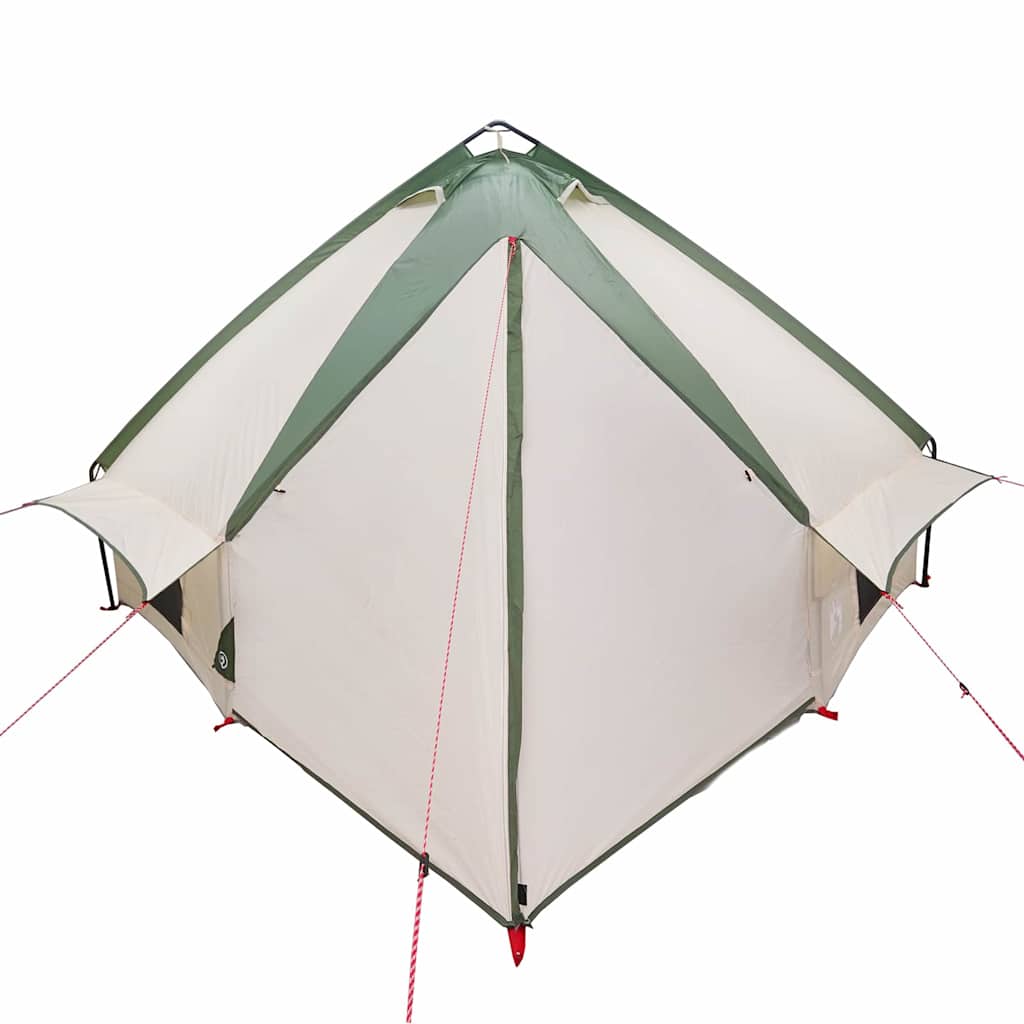 Teepee Tent 8-Persoon 8-persoons Groen en Wit