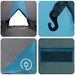 Teepee Tent 8-Persoon 8-persoons Blauw en Grijs