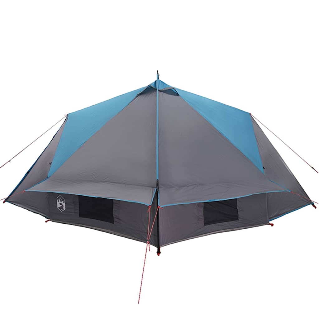 Teepee Tent 8-Persoon 8-persoons Blauw en Grijs