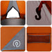 Teepee Tent 8-Persoon 8-persoons Grijs en Oranje