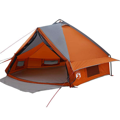 Teepee Tent 8-Persoon 8-persoons Grijs en Oranje
