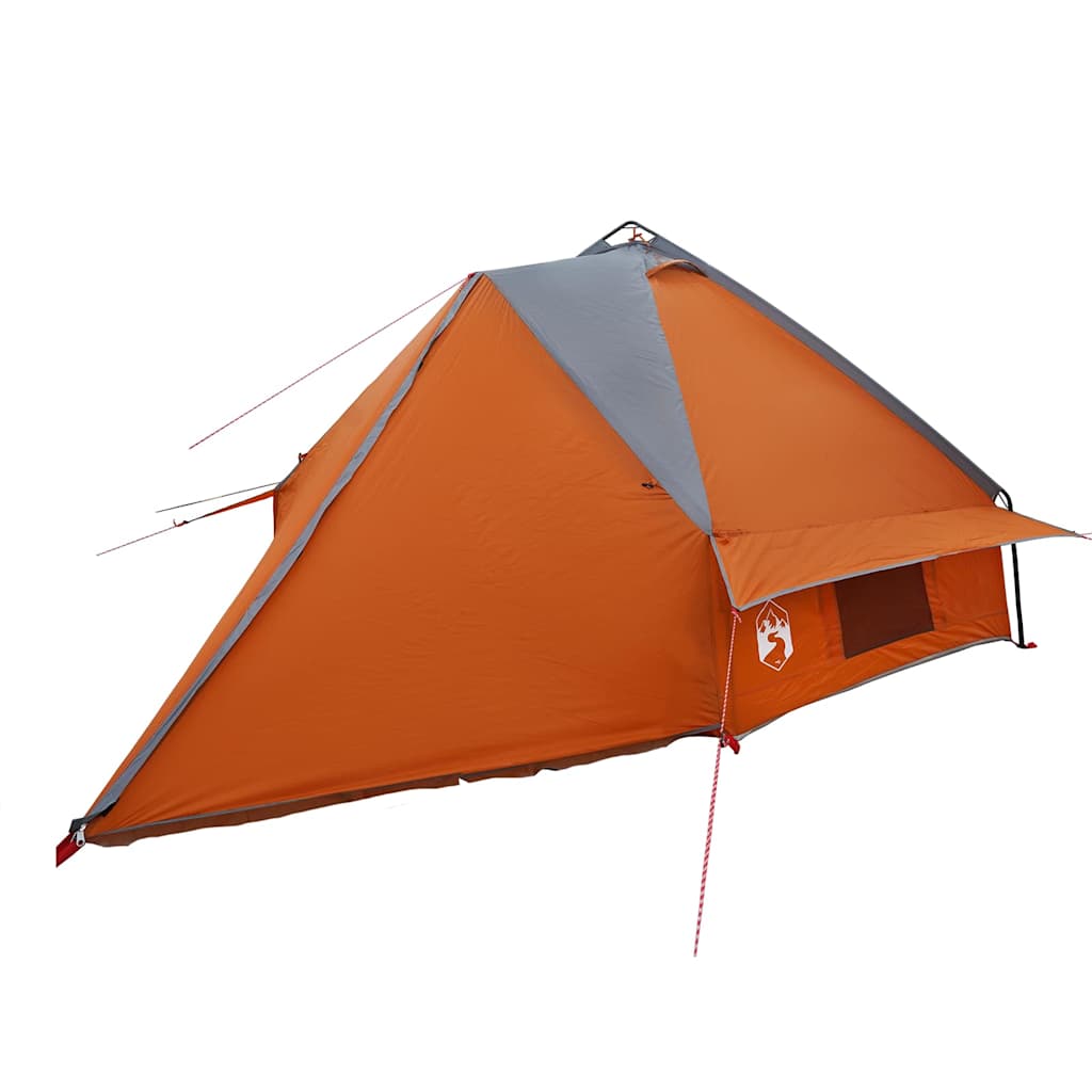 Teepee Tent 8-Persoon 8-persoons Grijs en Oranje