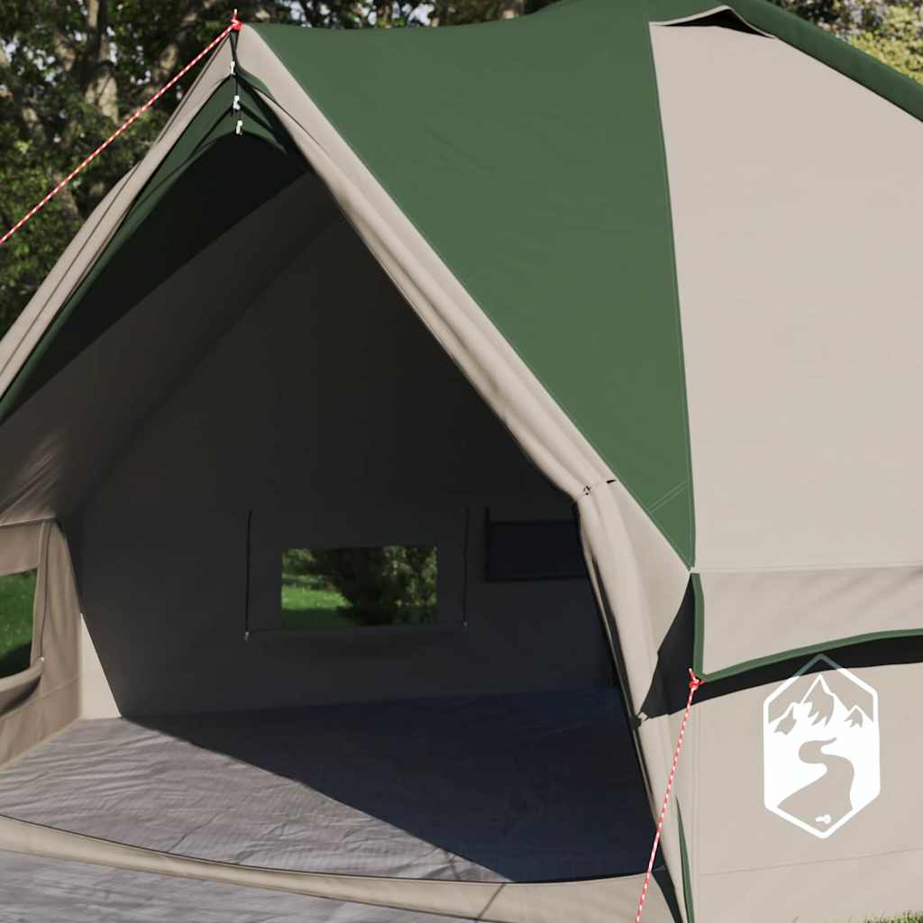 Teepee Tent voor 6 Personen 6-persoons Groen en Wit