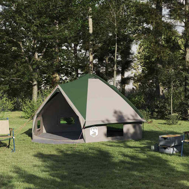 Teepee Tent voor 6 Personen 6-persoons Groen en Wit