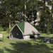 Teepee Tent voor 6 Personen 6-persoons Groen en Wit