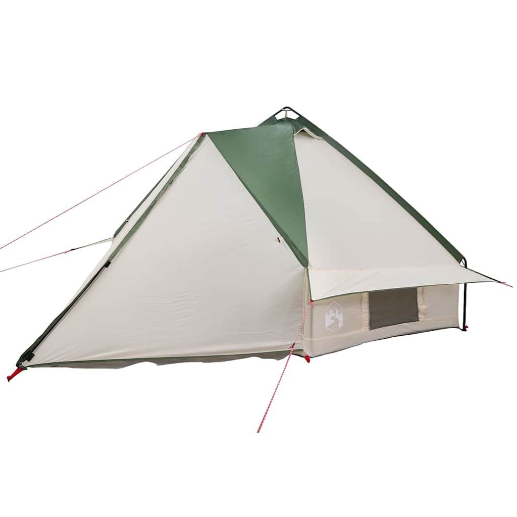 Teepee Tent voor 6 Personen 6-persoons Groen en Wit
