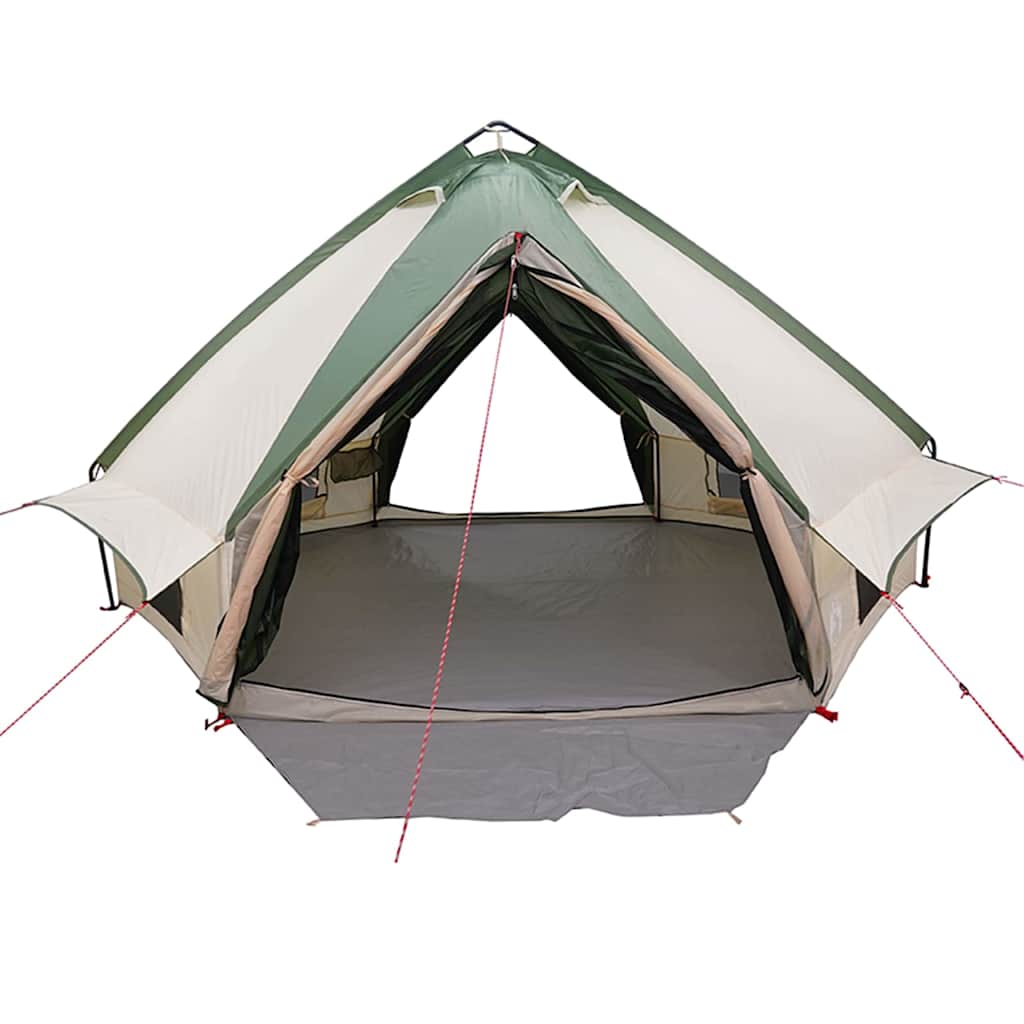 Teepee Tent voor 6 Personen 6-persoons Groen en Wit