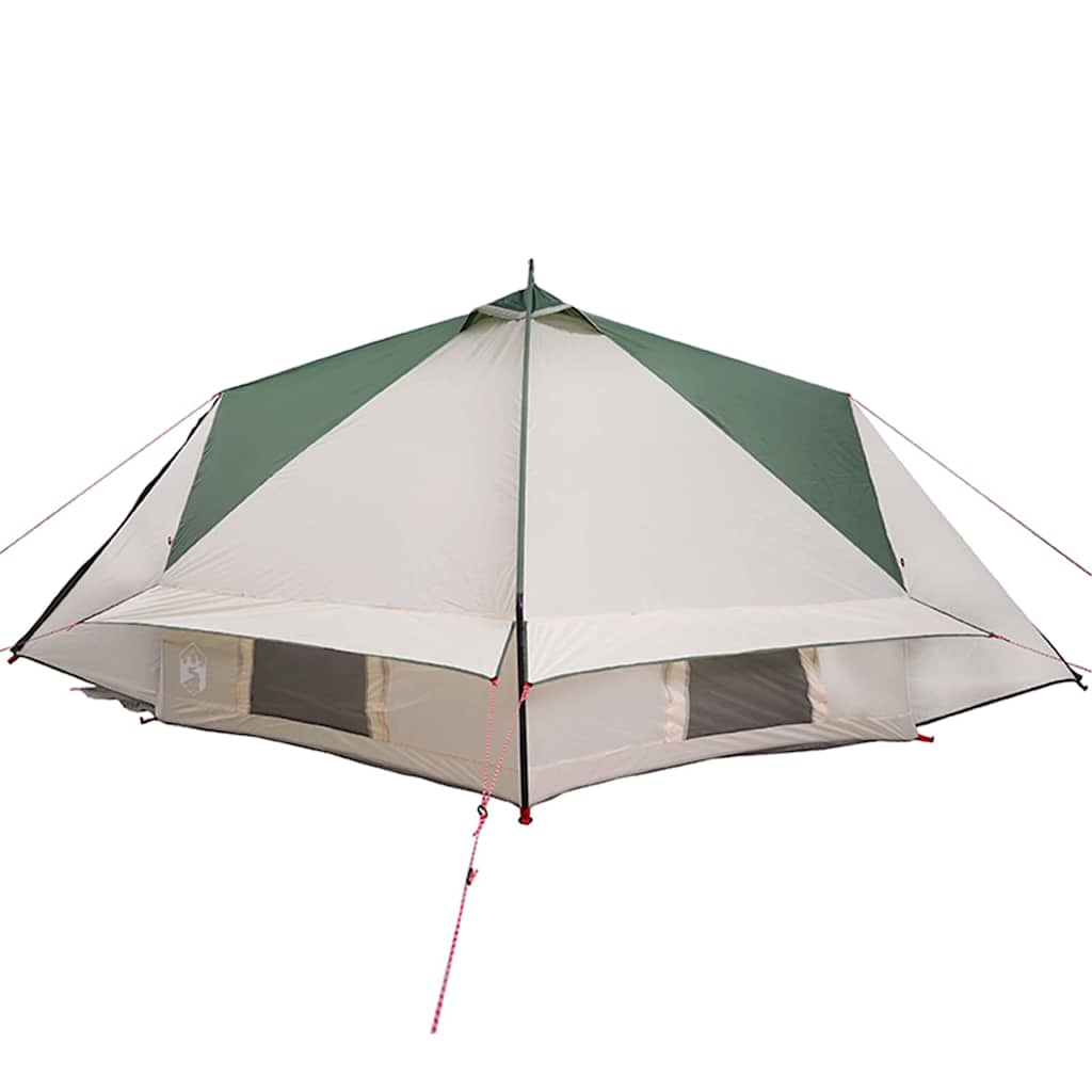 Teepee Tent voor 6 Personen 6-persoons Groen en Wit