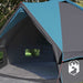 Teepee Tent voor 6 Personen 6-persoons Blauw en Grijs