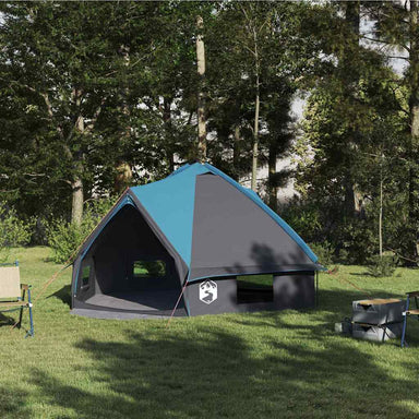 Teepee Tent voor 6 Personen 6-persoons Blauw en Grijs